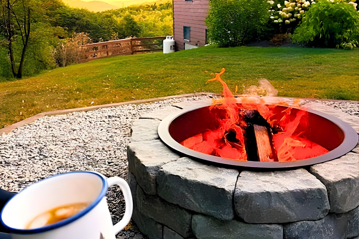 Check out our new firepit!