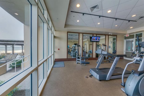 Fitness center with Matrix Fitness Equipment