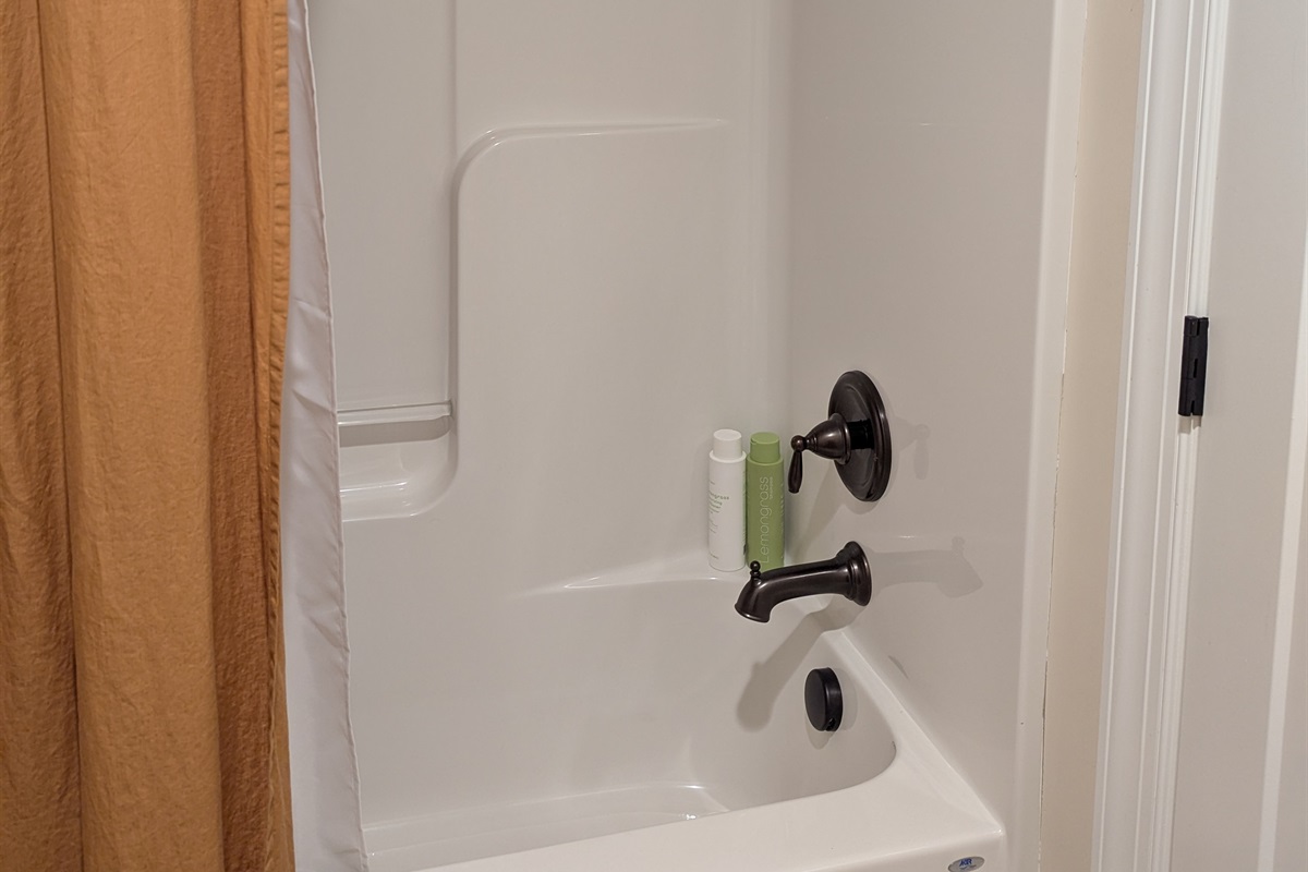 Second bathroom with Shower/Tub combo
