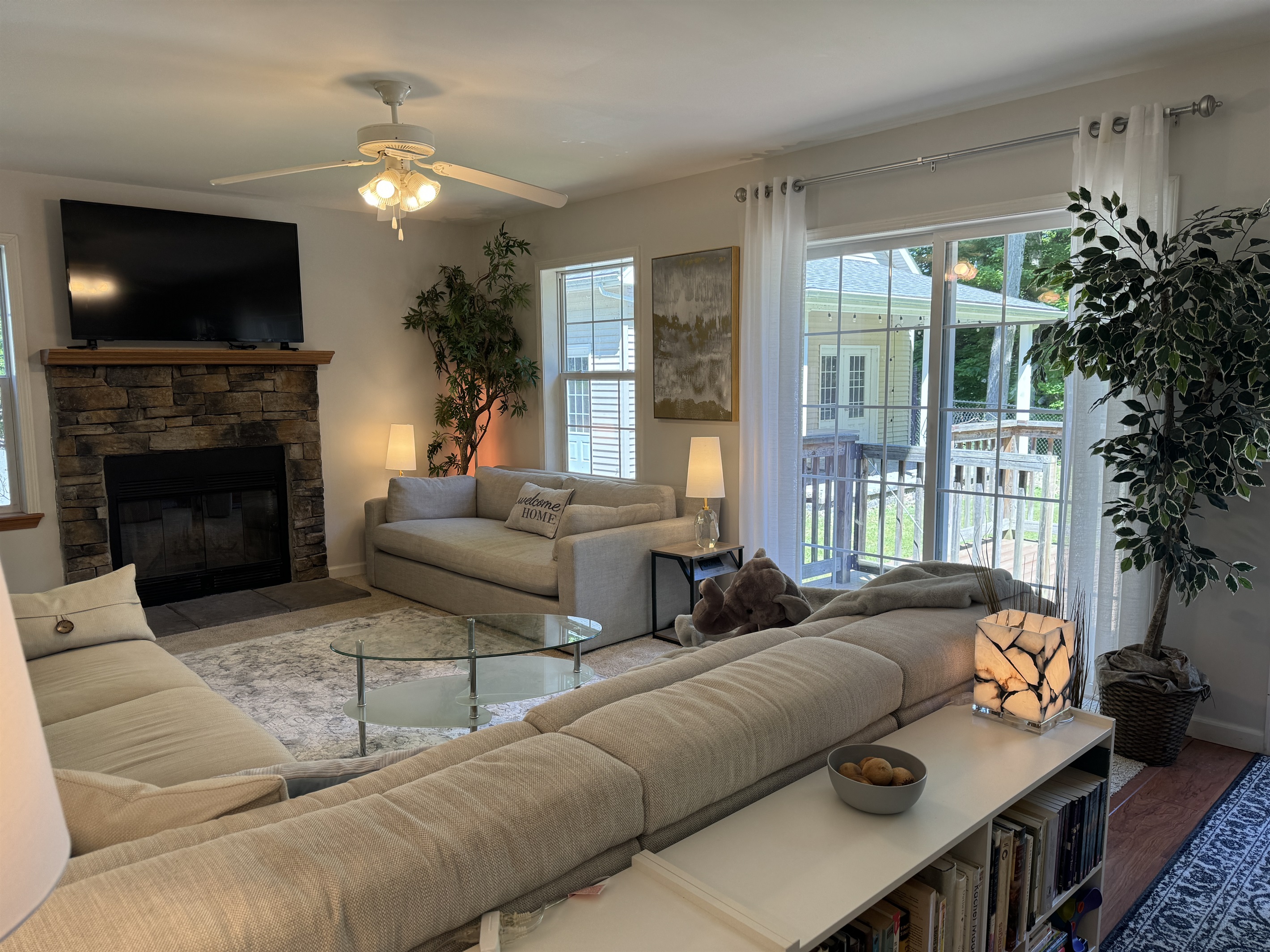 Beautifully decorated living room