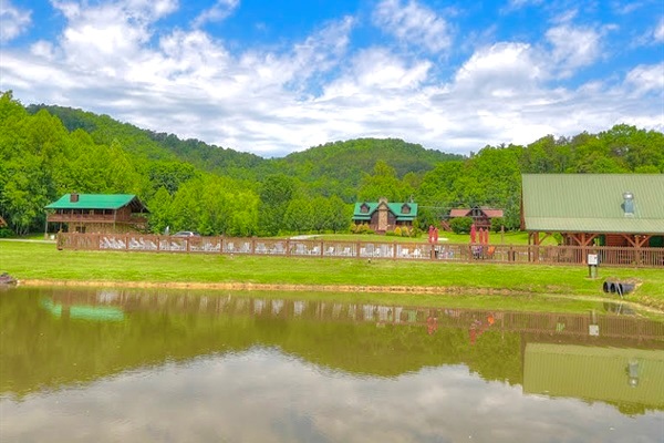 Complimentary Year-Round Catch and release pond at Honeysuckle Meadows Pool
