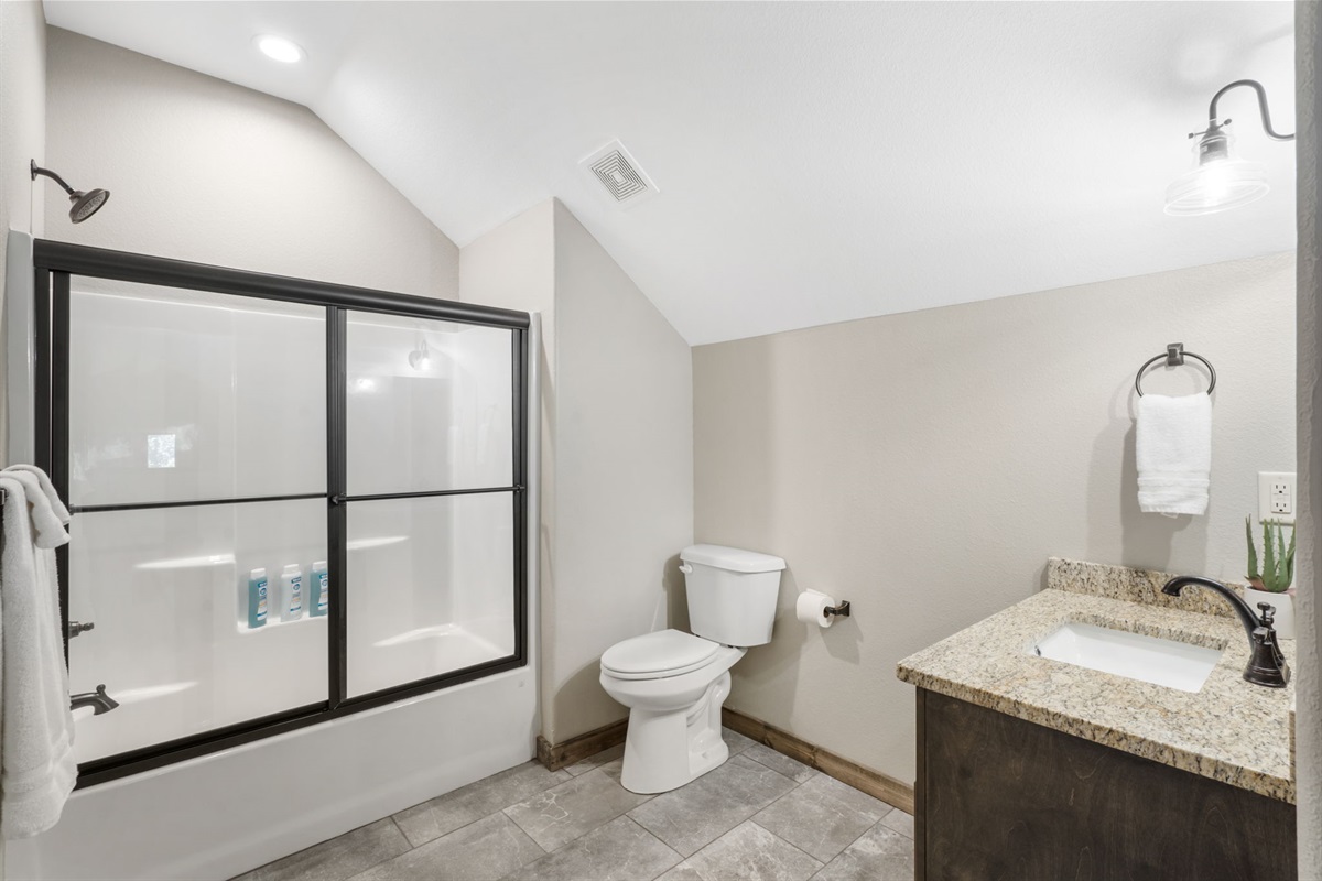 Upper level bathroom