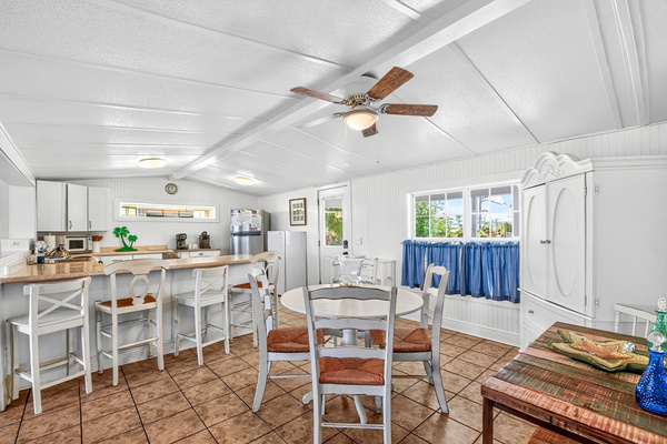Dining table by the kitchen