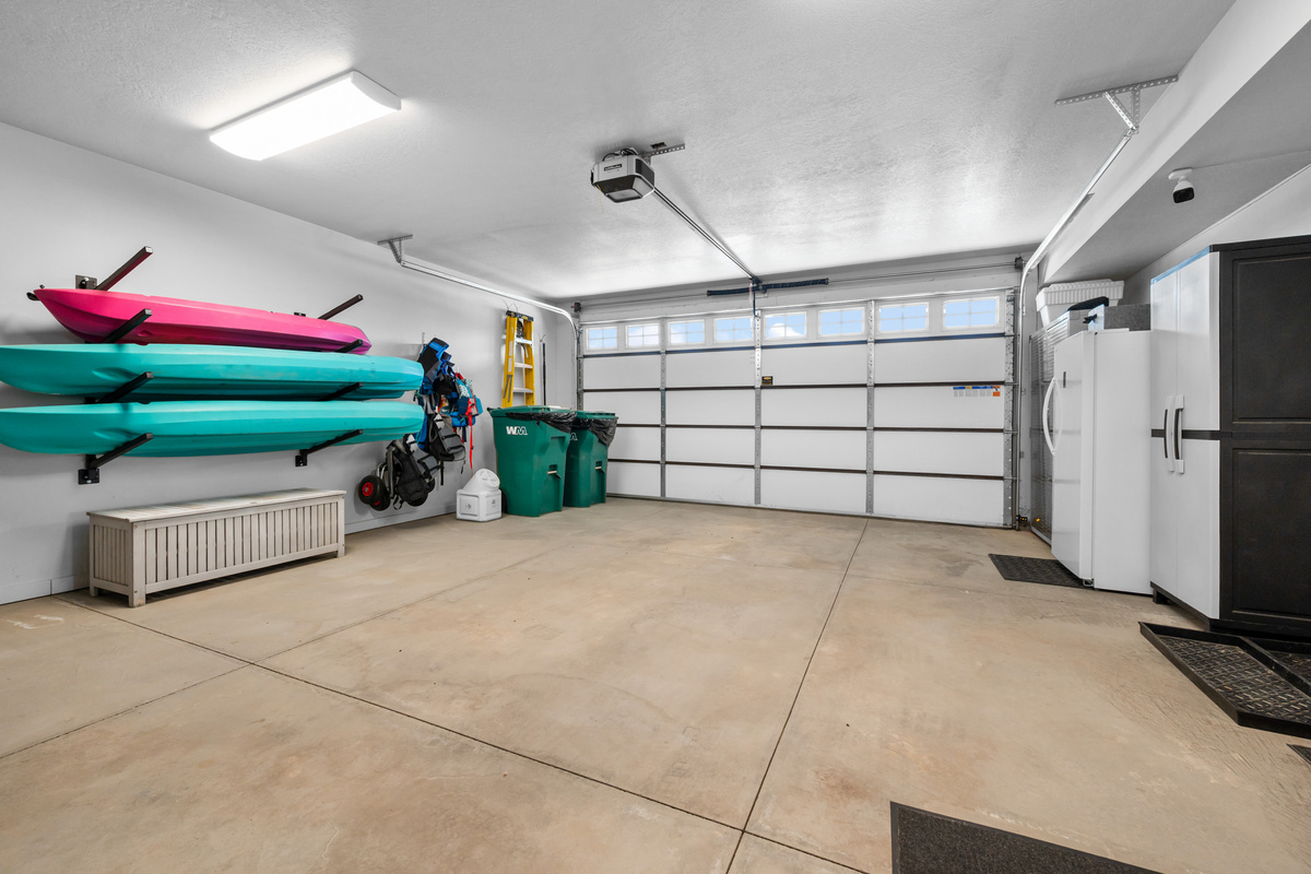 Large garage provides secure storage for vehicles and outdoor equipment, making it easy to enjoy everything Ogden Valley has to offer.