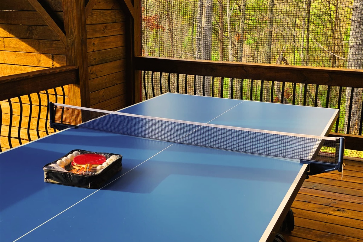 Enjoy fresh mountain air while the kids take on a ping pong challenge. Simple moments, family laughs, and a little friendly competition.