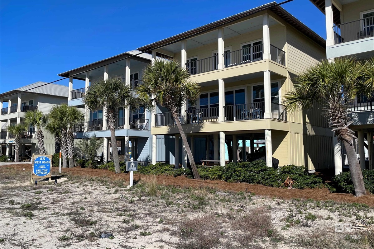 View of "Lovins Life Beach Cottage" from West Beach BLVD