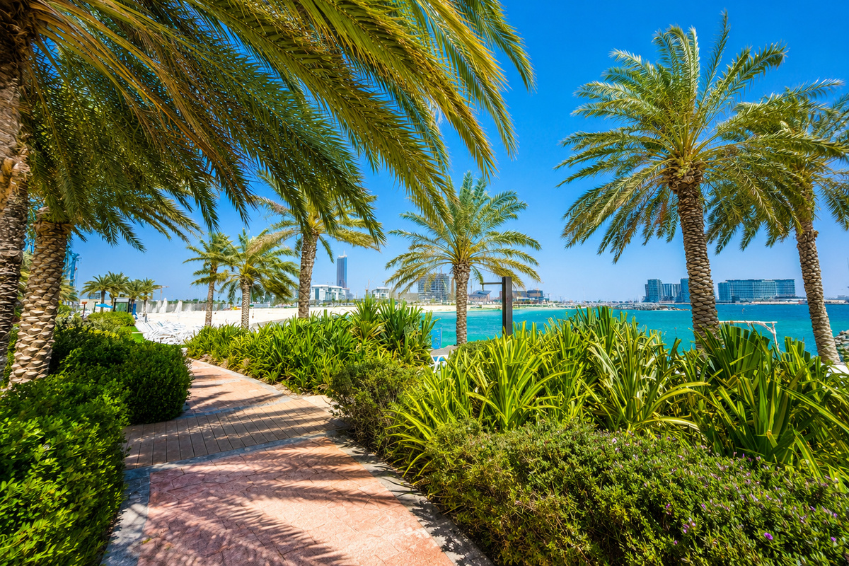 Walkway in the beach area