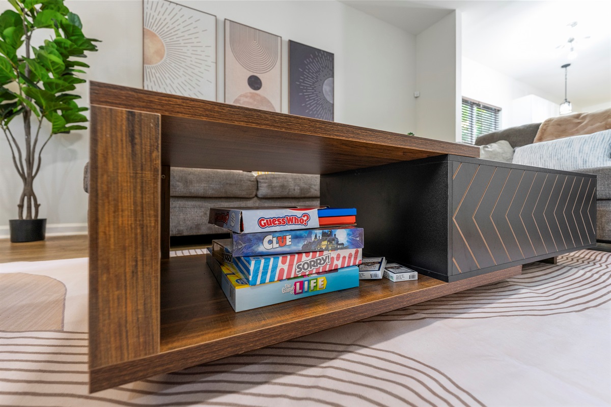 We've supplied some games for your group for those nights at your home away from home!