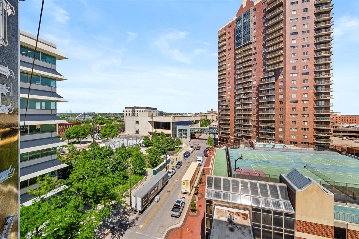 Soak in skyline views of downtown Des Moines—modern architecture meets Midwestern charm right outside your window.