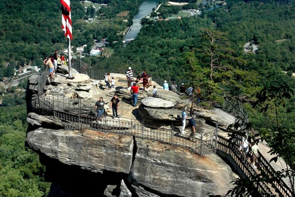 Nearby Chimney Rock State Park with hiking, waterfalls, caves and more! Not to be missed.