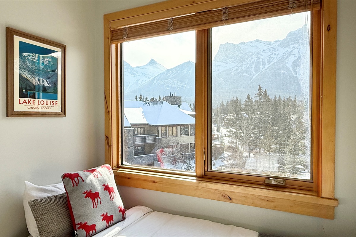 Yes this is the view from the twin bed in the second bedroom!