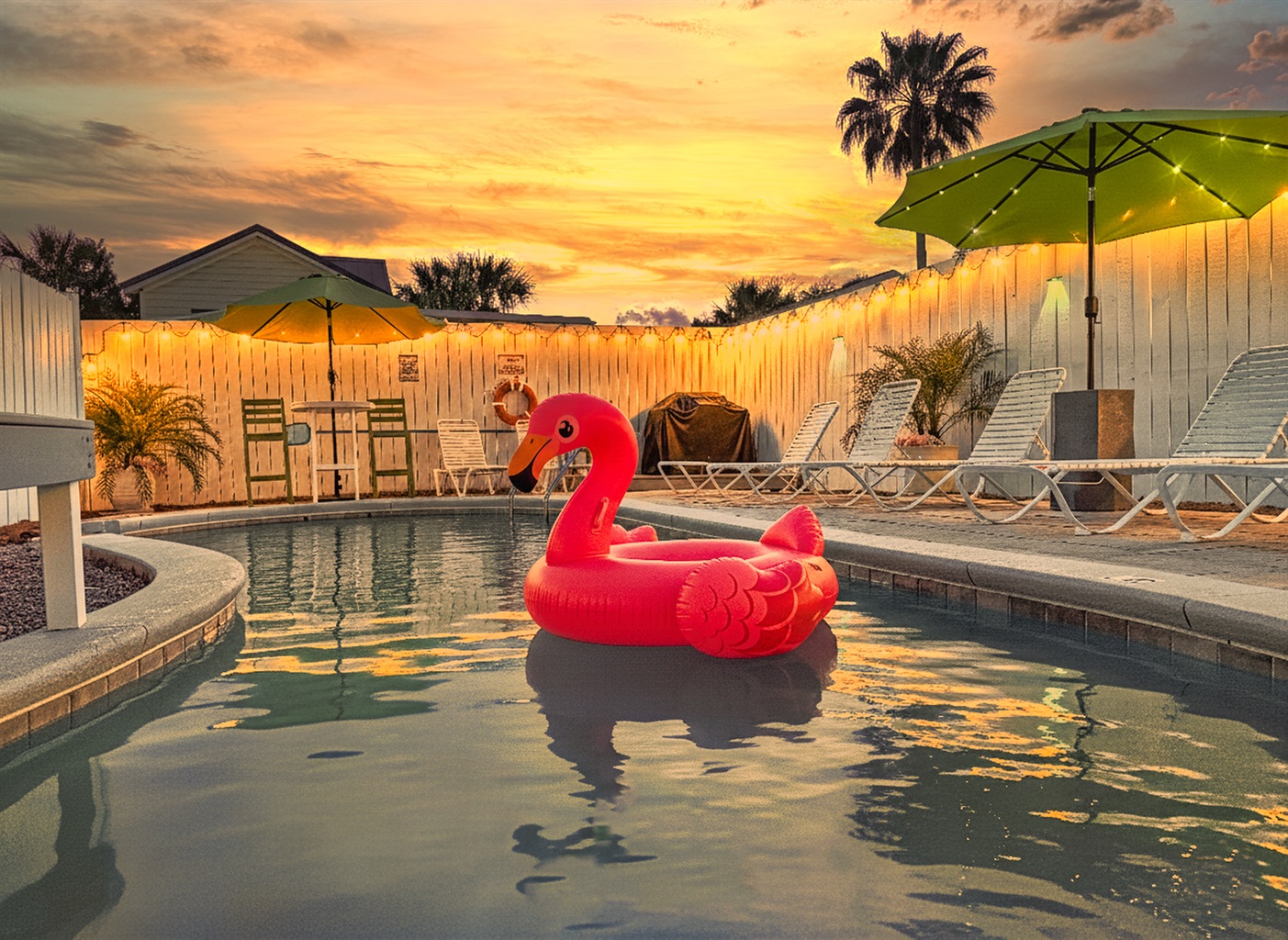 A refreshing dip in the pool is a great way to finish off a day at the beach. It can be heated up to 88-degrees!