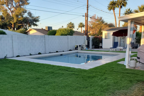Sneak preview of our new pool