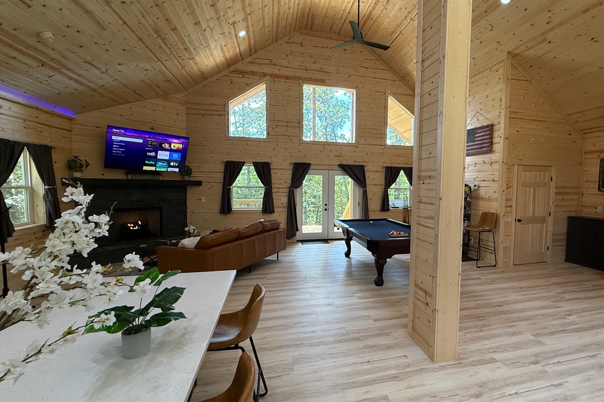 All Wood Cabin Feel