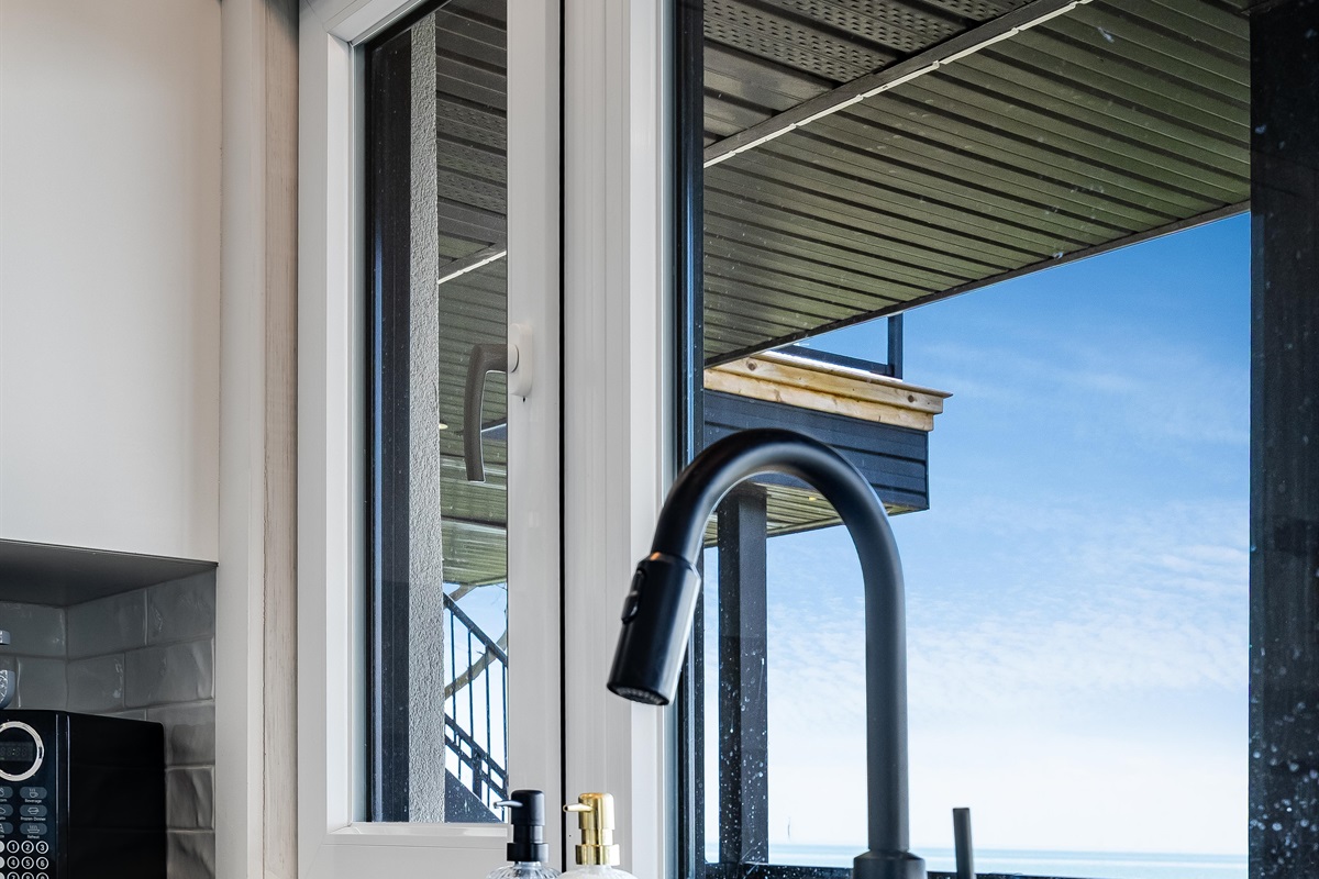 Kitchen Sink with a view