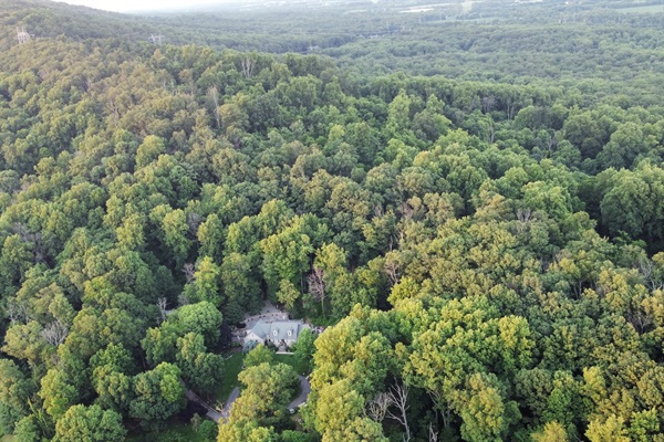 Aerial View of Stone Leaf Farm Nature Retreat