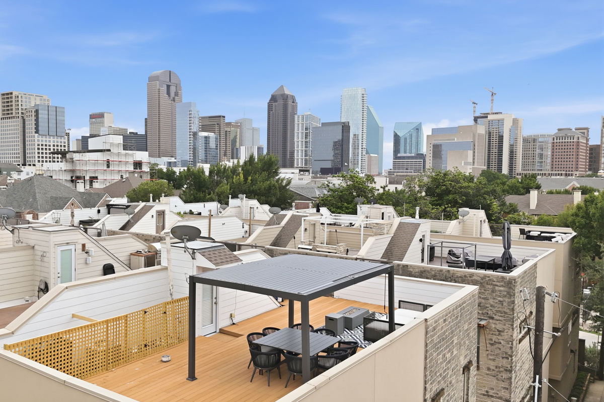  Enjoy stunning skyline views from your private deck, perfect for sunset cocktails!