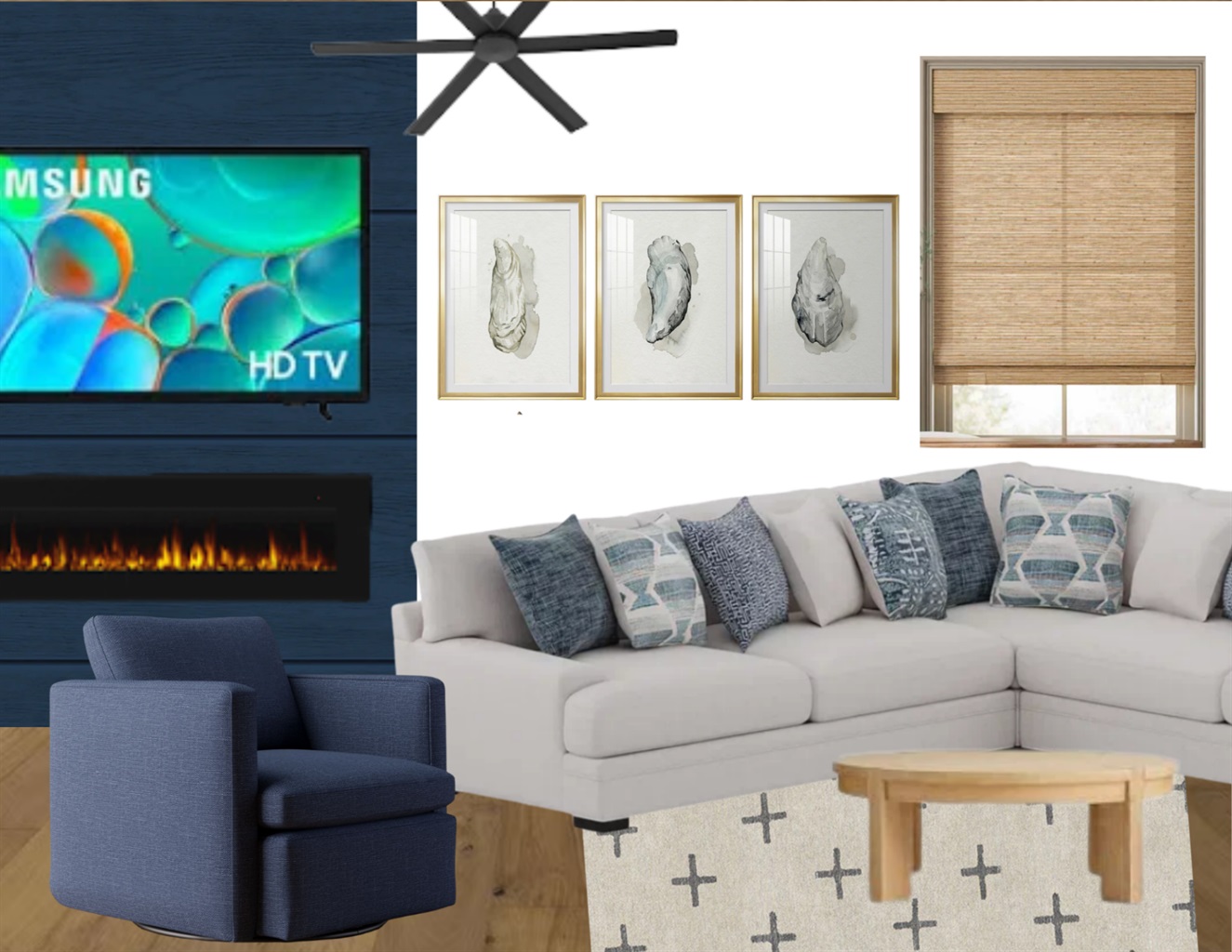 Home under renovations. AI generated image to give a visual representation of the new look. Actual results may vary.