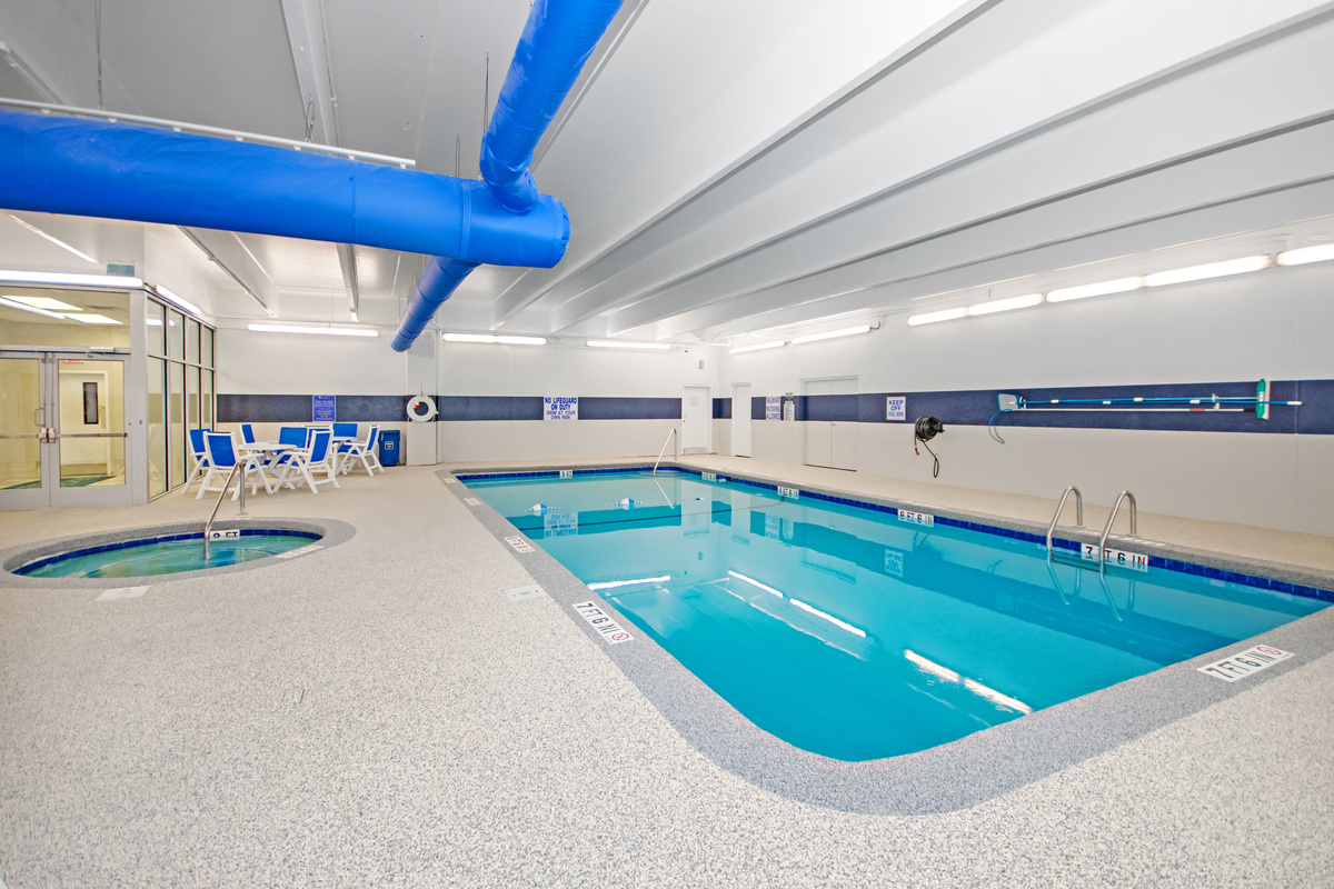 Indoor heated pool for indoor swimming