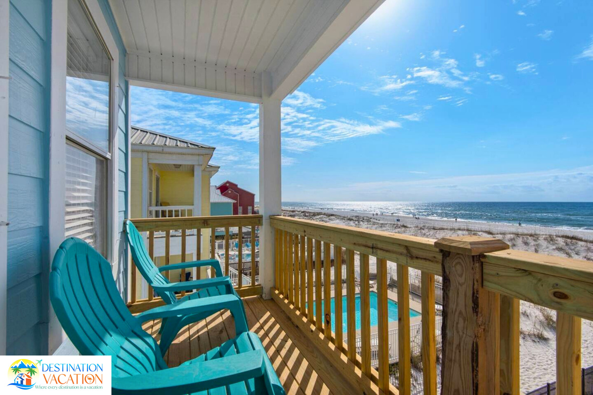 Your private balcony offers a front-row ocean view.