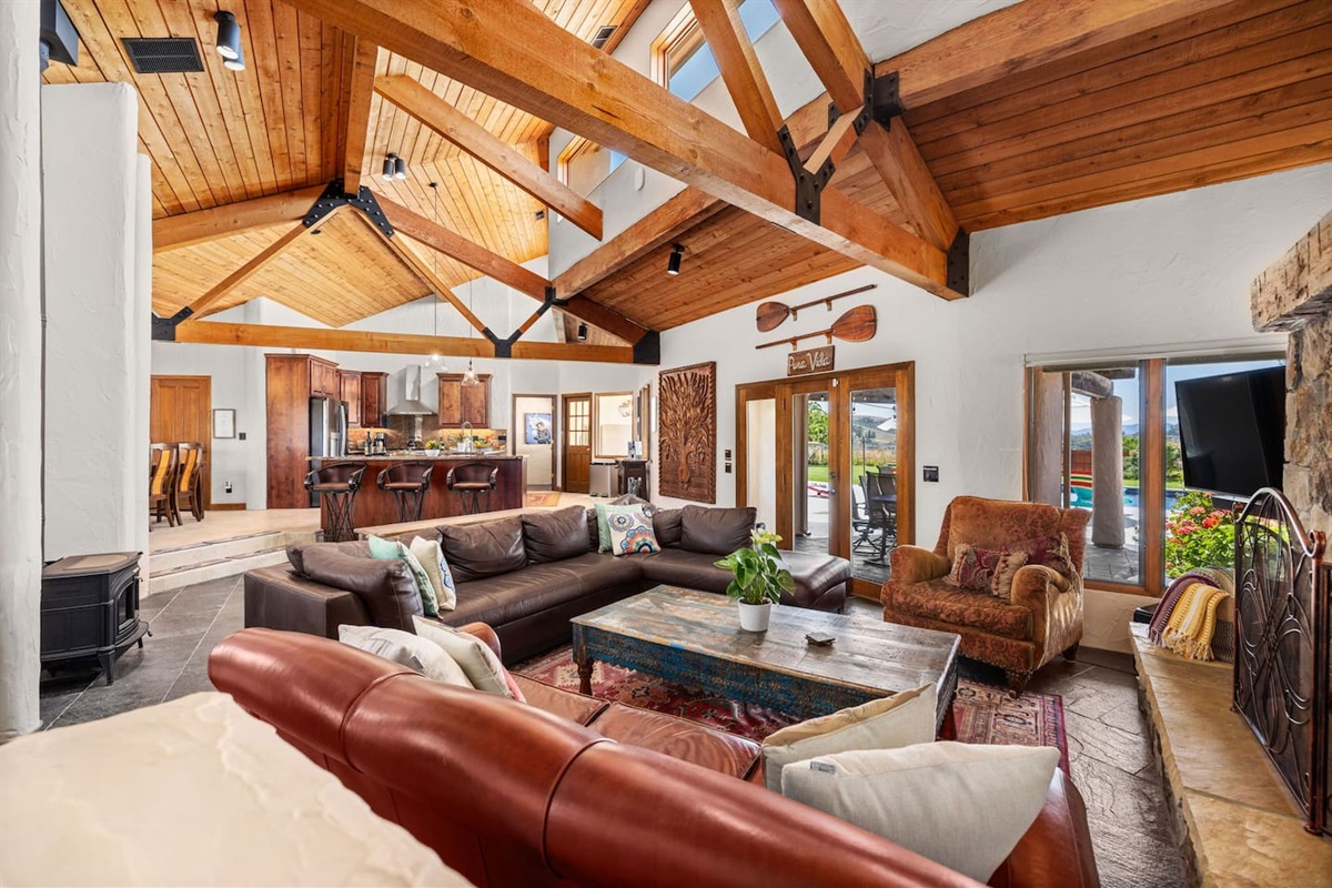 Living room, open-concept living designed for connection and comfort. The living room opens towards the kitchen, dining area.  Plenty of space to gather, lounge, and unwind together.  Where mornings start slow and evenings stretch long.