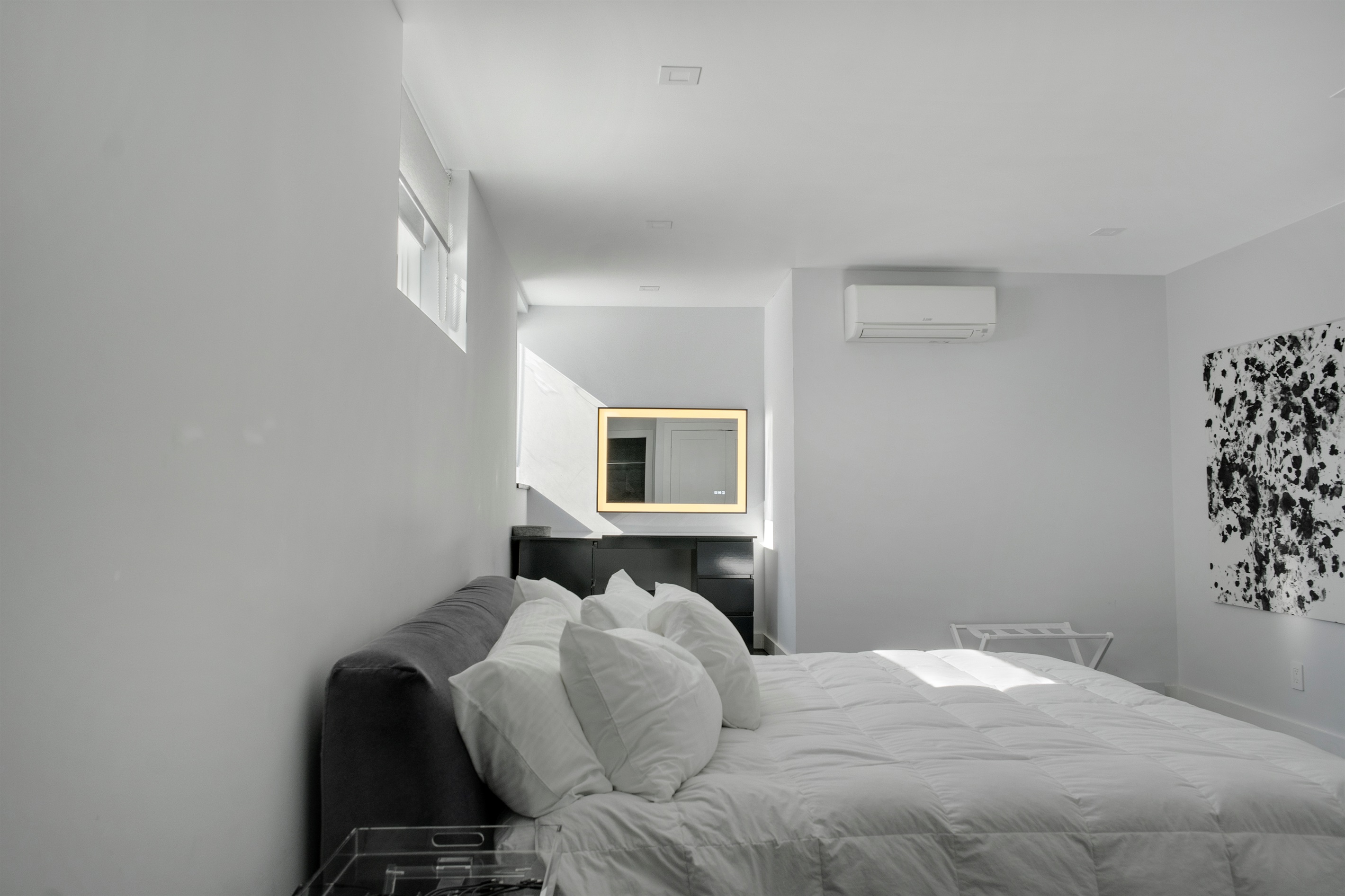 Duel Use Area for Work or Getting Ready to Play, Heat Pump for AC or Heat