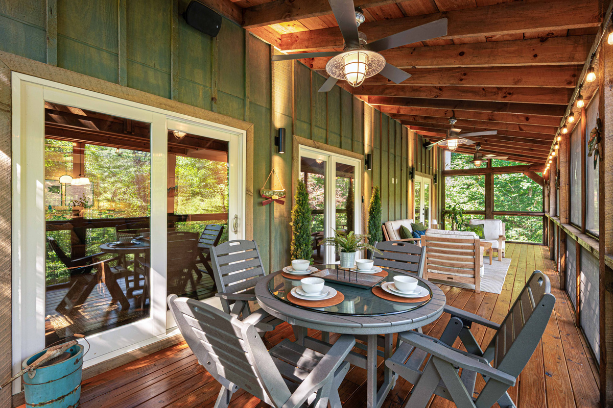 Share meals, laughter, and unforgettable moments around the outdoor dining table.
