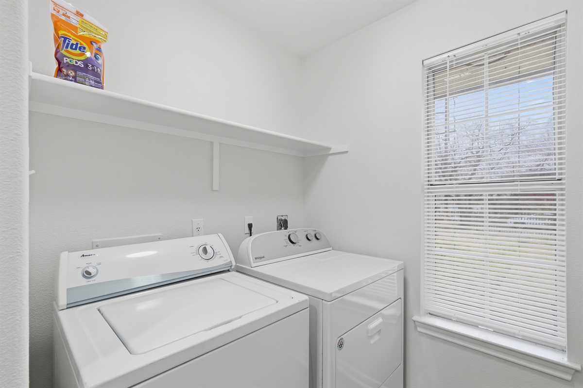 Laundry Space for sparkling clothes