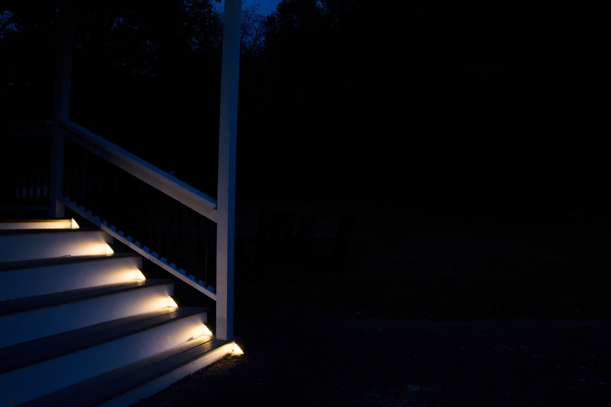 Lighted steps