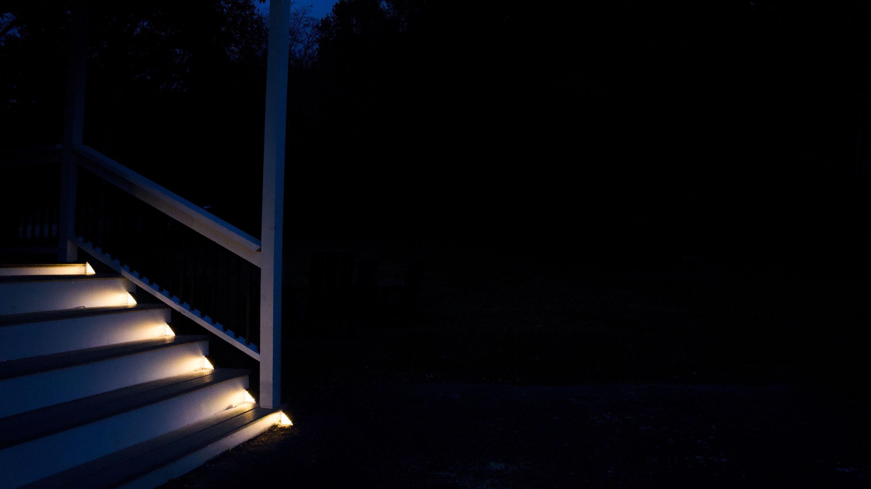 Lighted steps