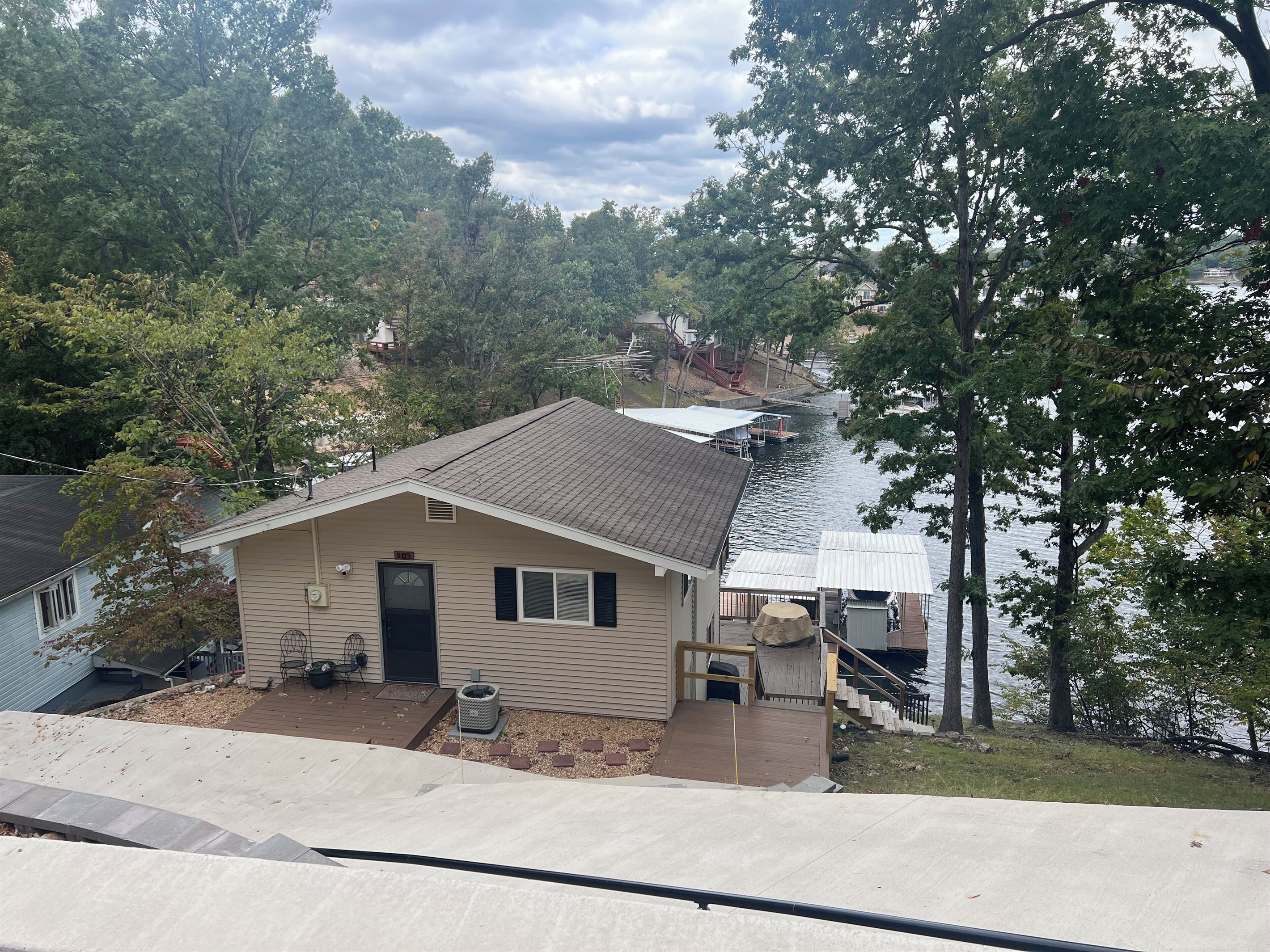Front of House with private driveway