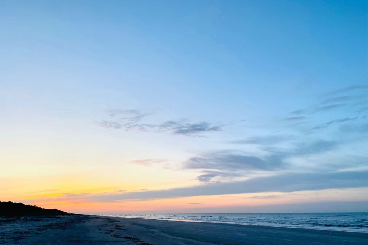 Sunset on the beach