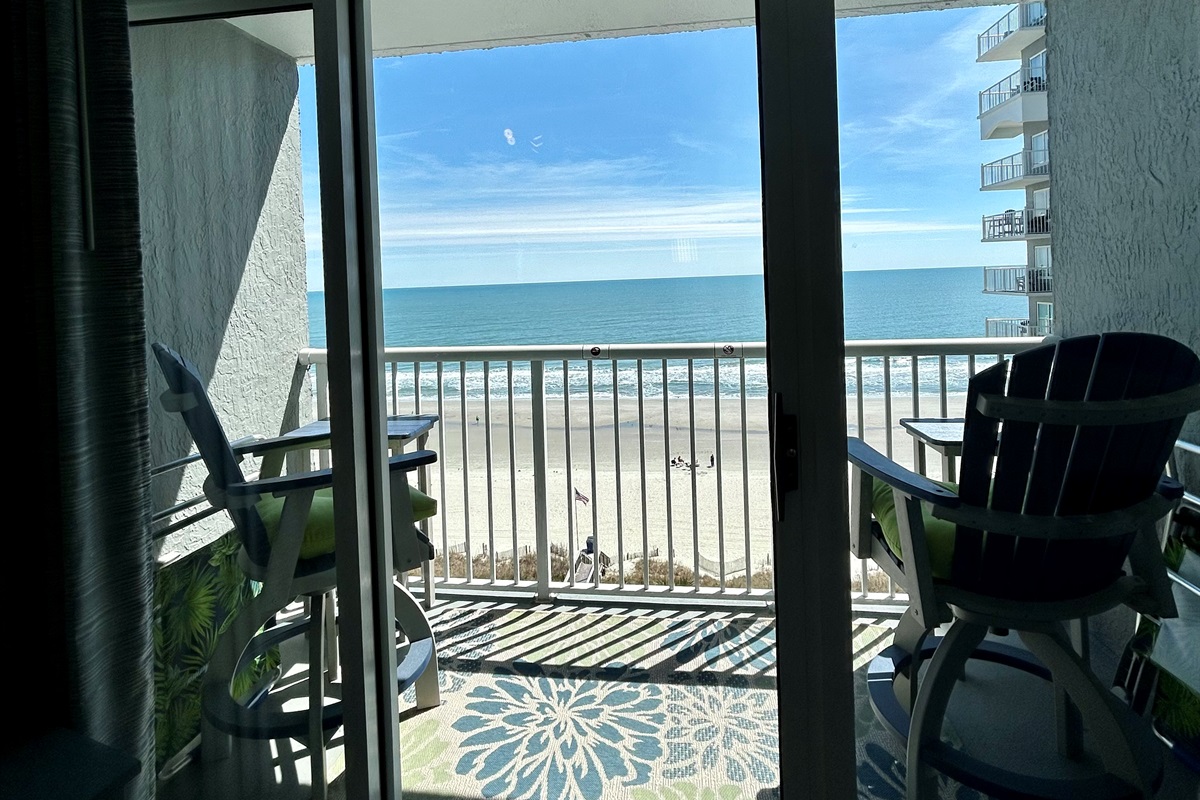 Coffee or Cocktails with an oceanfront view