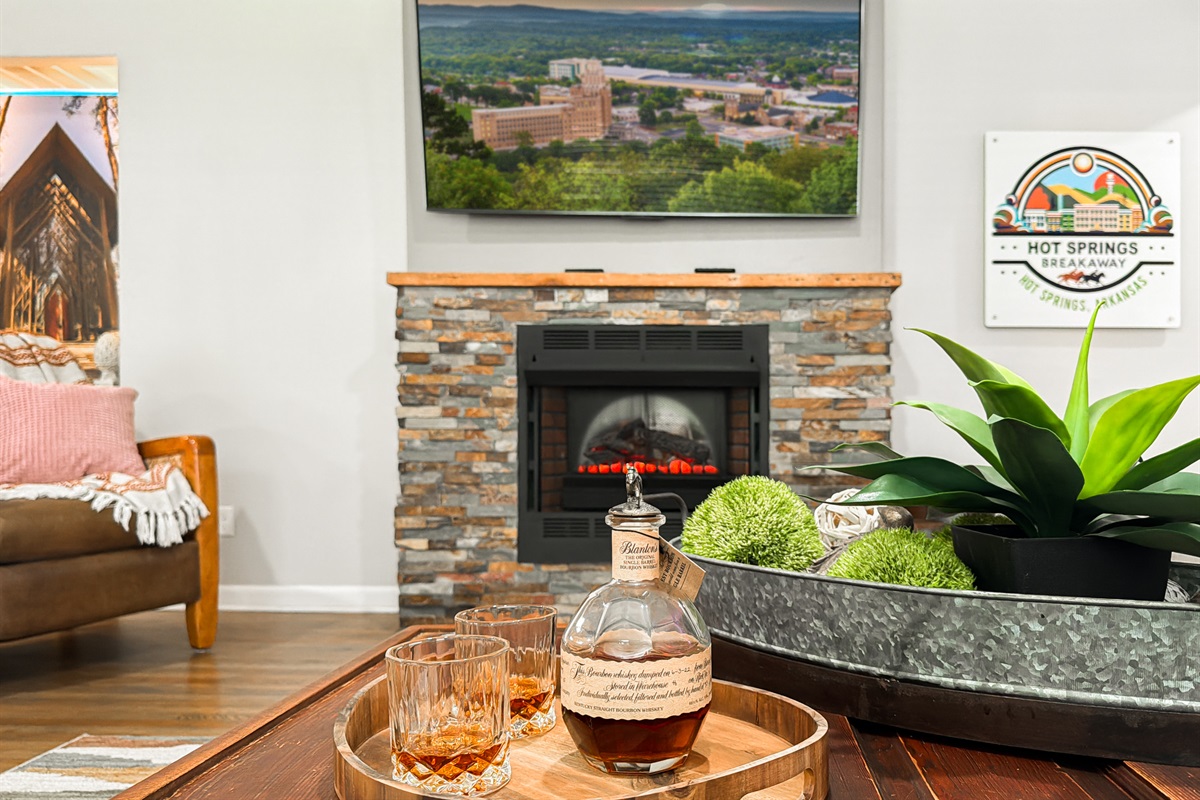 And put on your favorite TV show or a game on the 55” Roku TV.