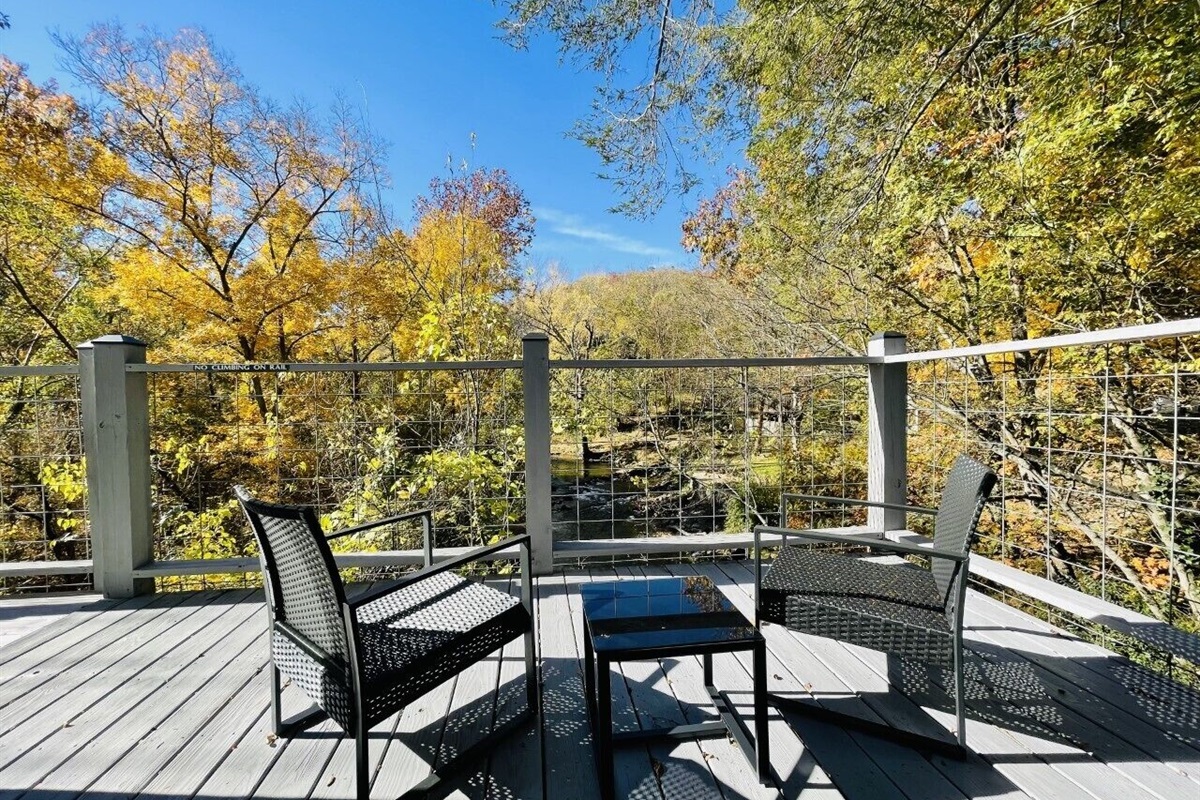 Deck Seating and Fall View