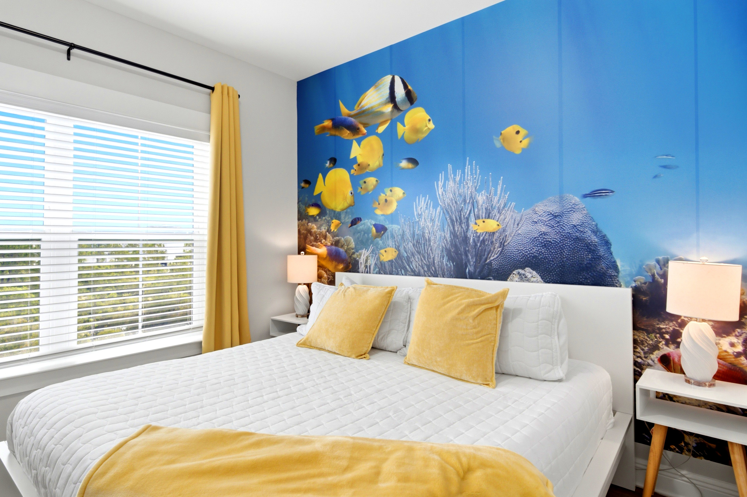 The 3rd bed room features a king bed as well for an excellent nights sleep, so your family is well rested and ready to go.  The blackout curtains help for those that go to bed early or want to sleep in a bit later.