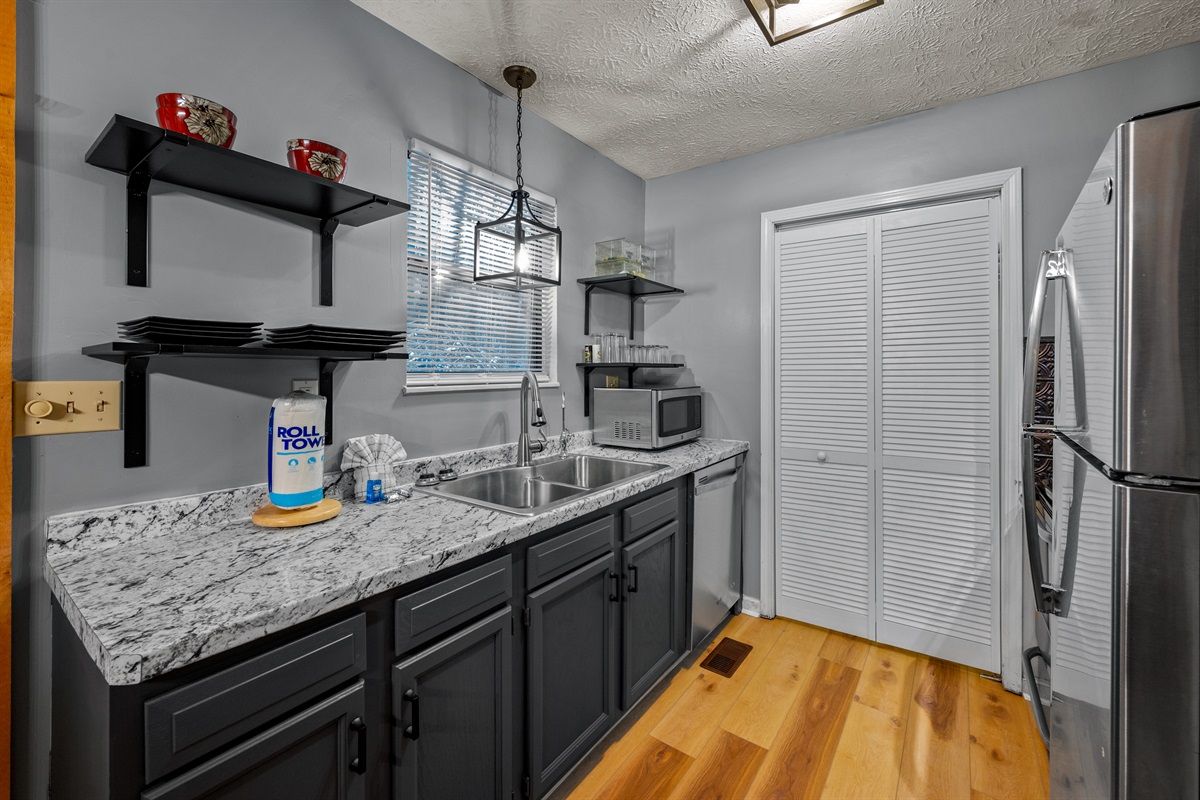 Newly updated kitchen area