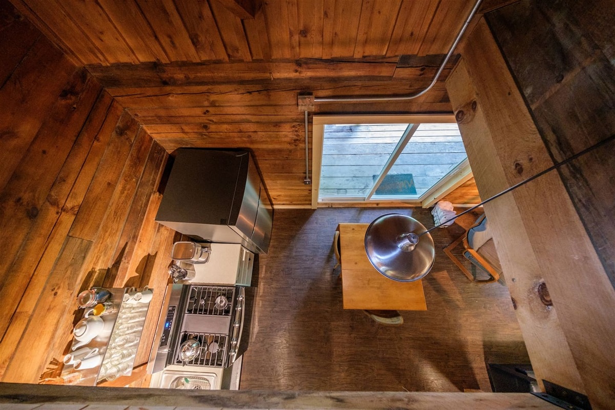 Kitchen from loft space