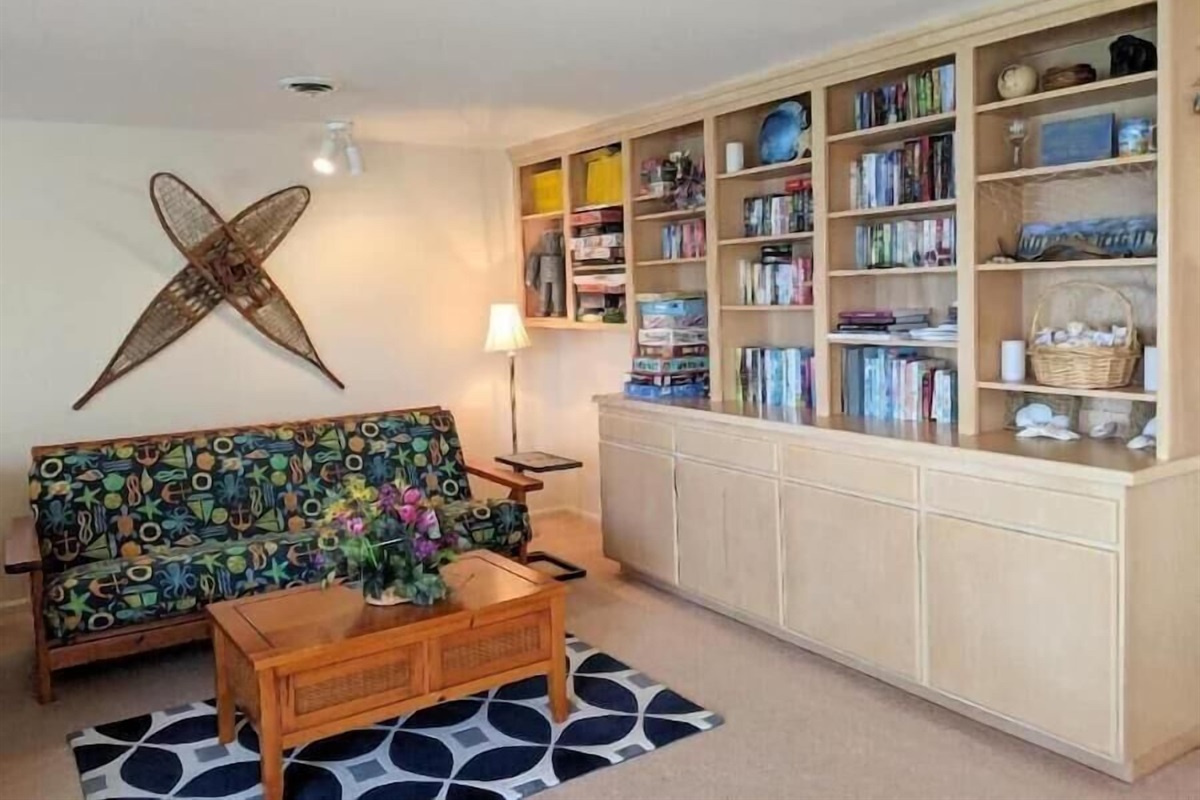 futon in living room