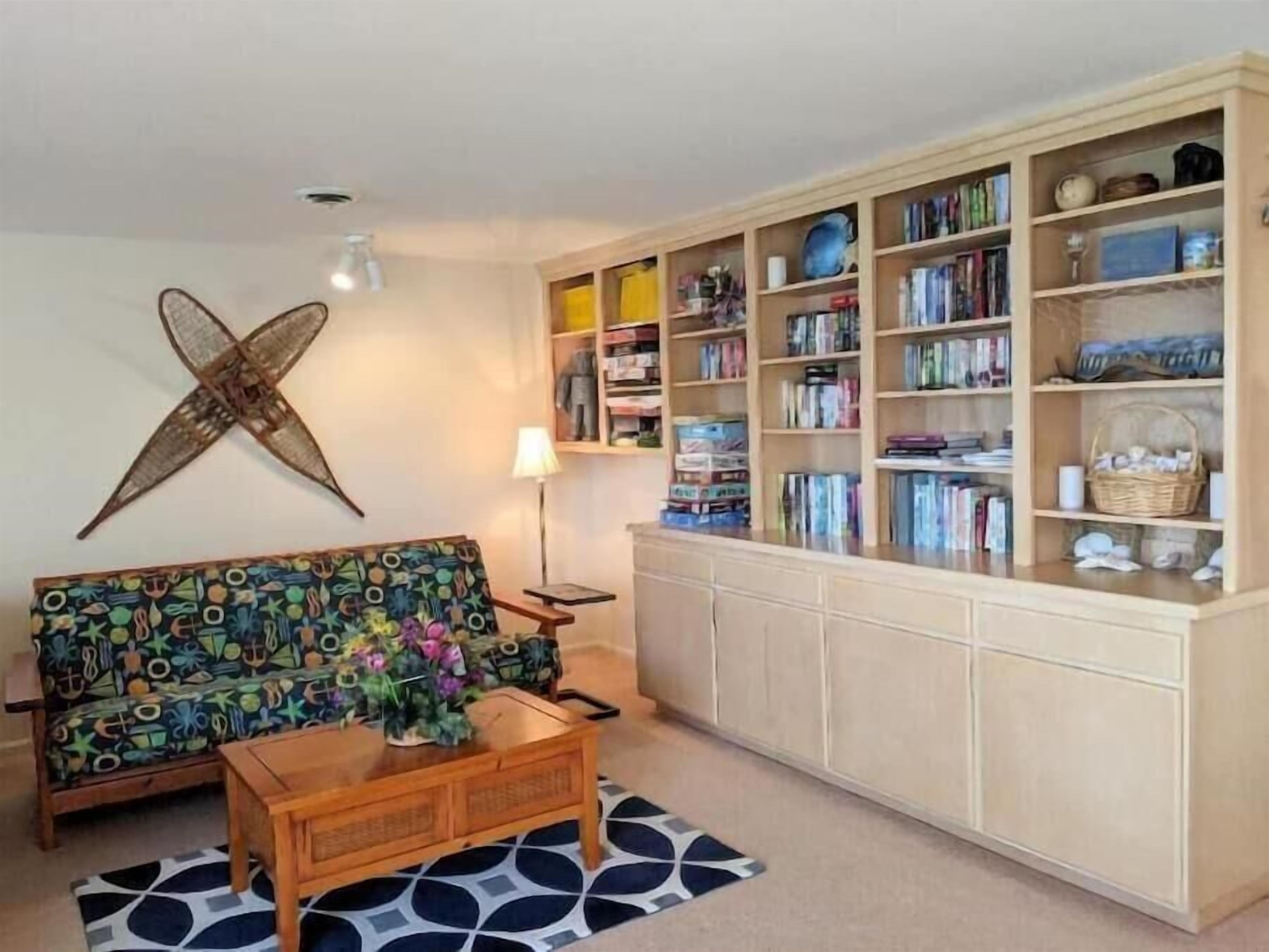 futon in living room