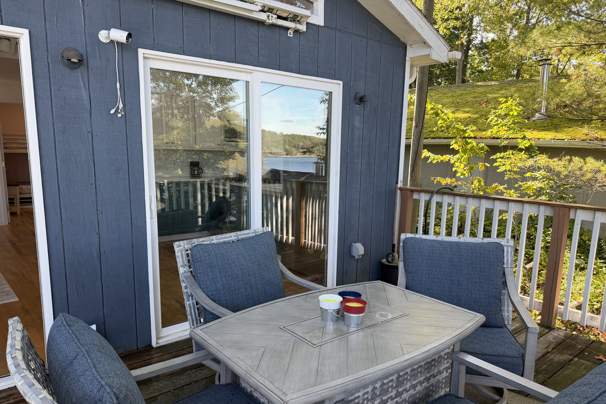 Deck with views of Canadarago Lake