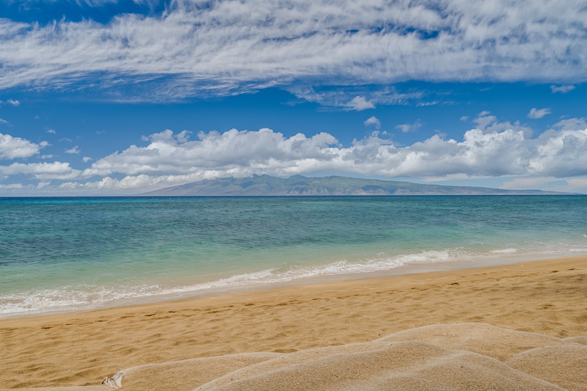 Gorgeous sandy beach right in front of your resort