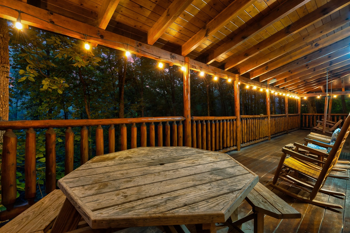 Covered porch for all-weather enjoyment