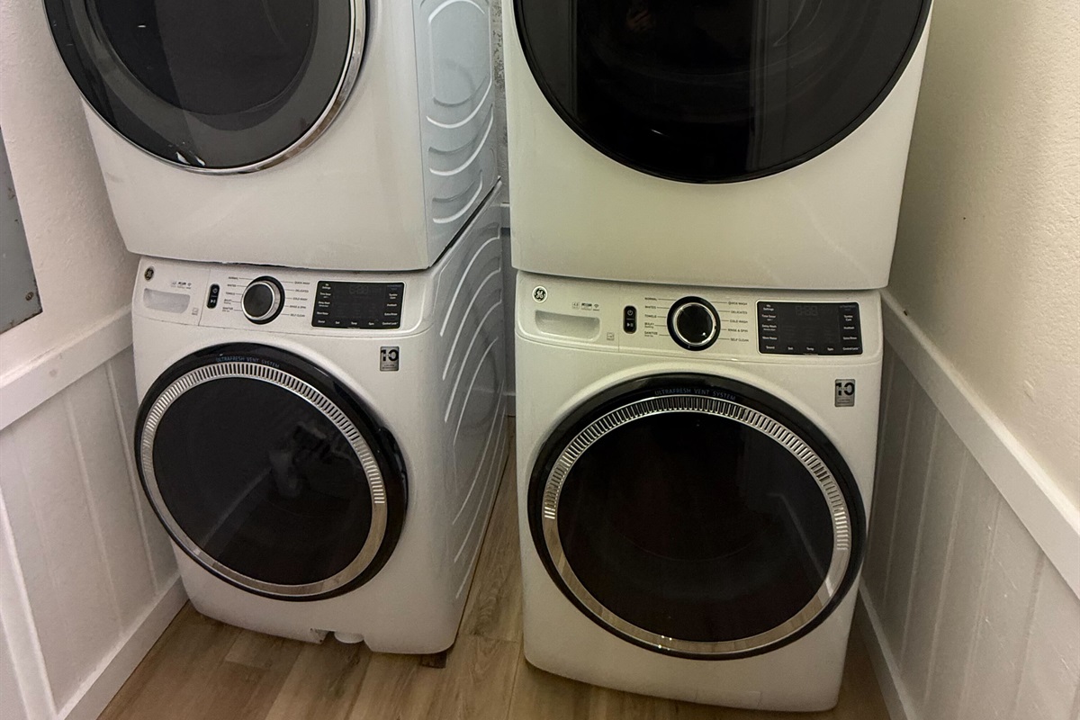 Two Washers & Two Dryers for fast, convenient laundry.