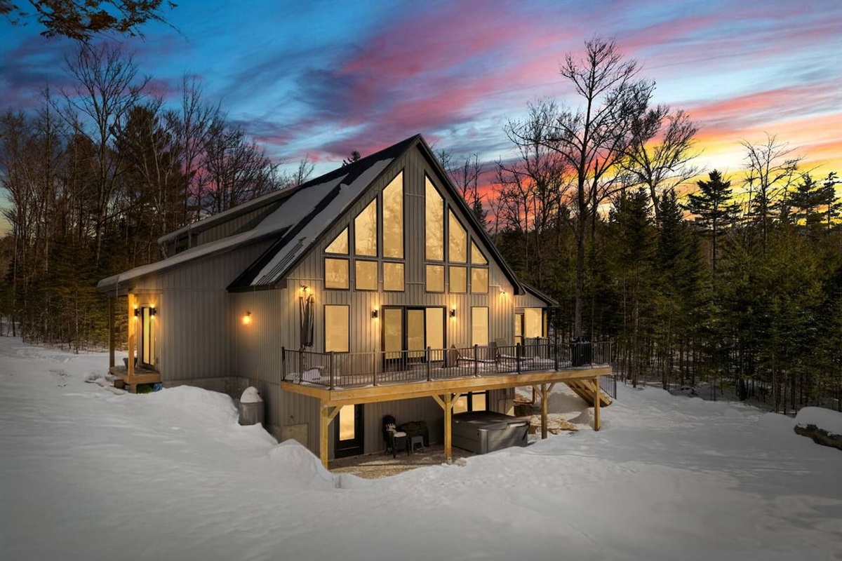 Escape to the mountains and unwind in this stunning A-frame cabin.  The perfect blend of rustic charm and modern comfort.