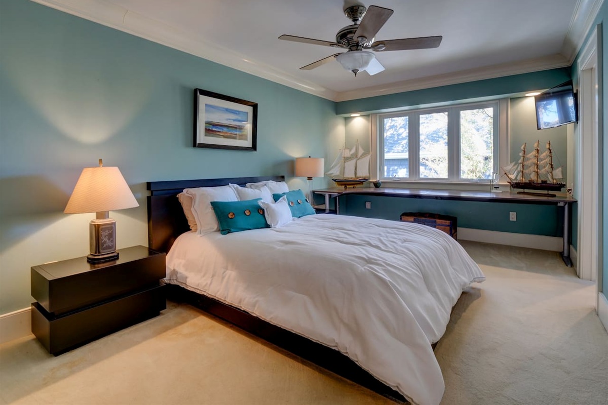 This bedroom has a shared Jack & Jill bathroom with bedroom #3