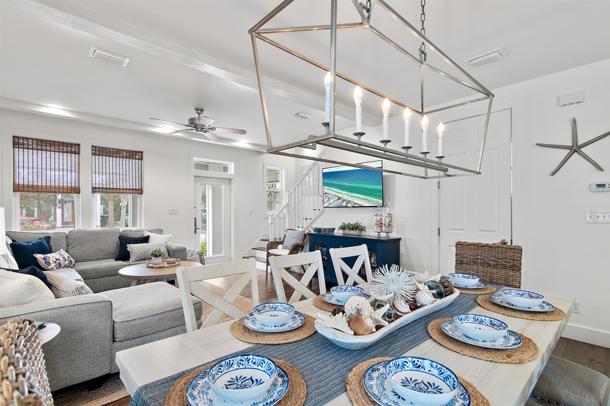 Expansive dining area with seating for 12 — ideal for memorable group meals.