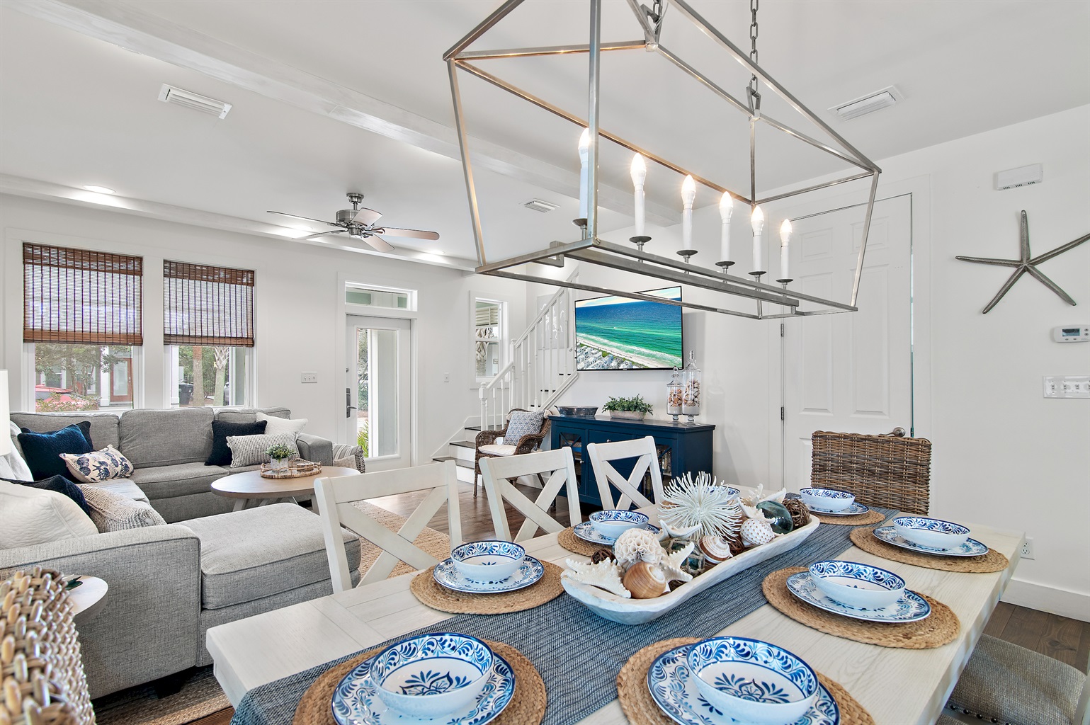 Expansive dining area with seating for 12 — ideal for memorable group meals.