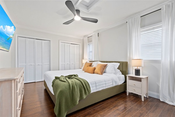 Master Bedroom: Two Closets and Dresser