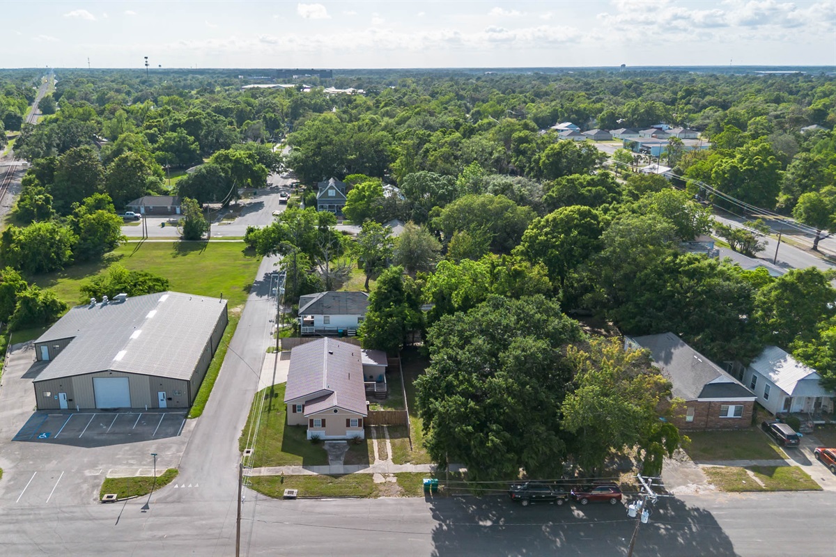 Aerial view - walking distance to downtown 